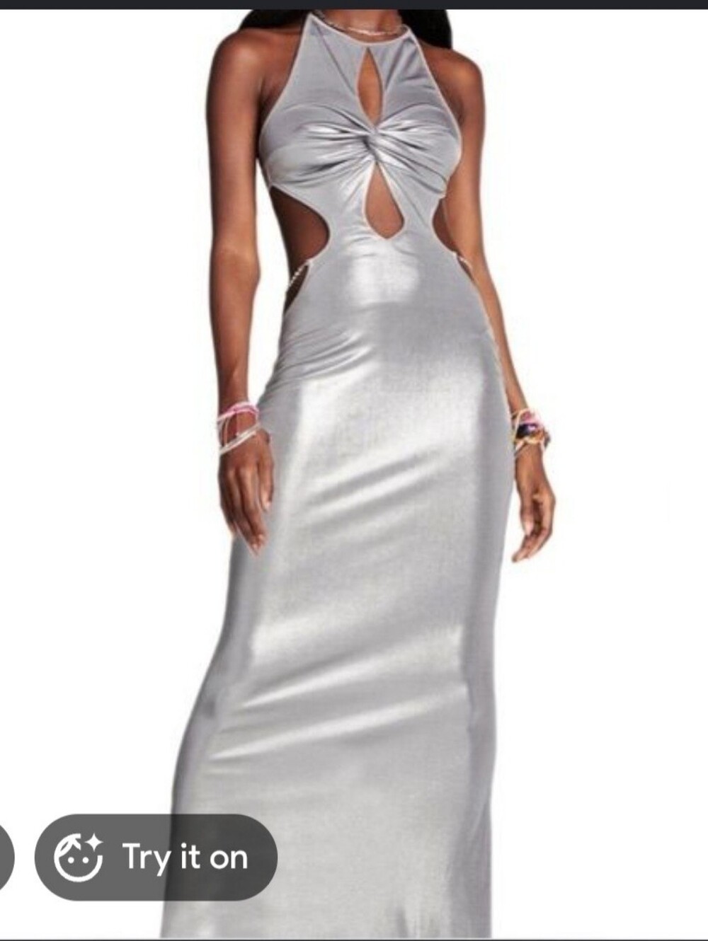 💖🤍NWT I.AM.GIA Silver Valera Dress, Size Small